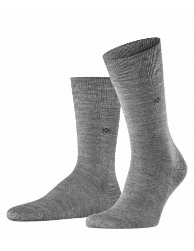 Ponožky Burlington Leeds šedé vlněné...