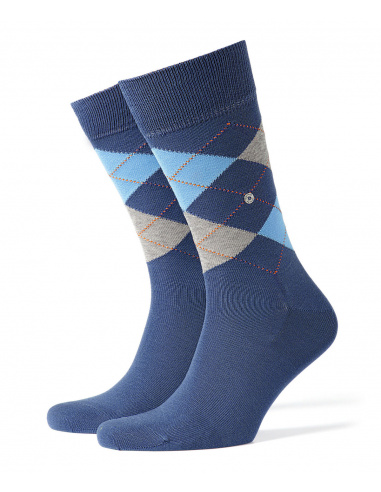 Ponožky Burlington Manchester modrá-šedé